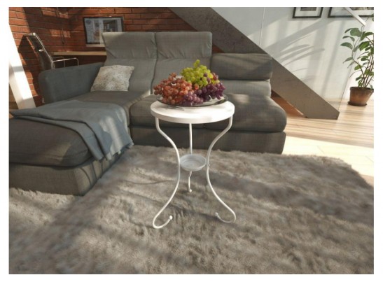 Журнальный столик Sheffilton SHT-CT10-1 белый муар в Набережных Челнах