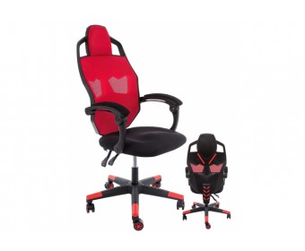 Компьютерное кресло Knight черное / красное
