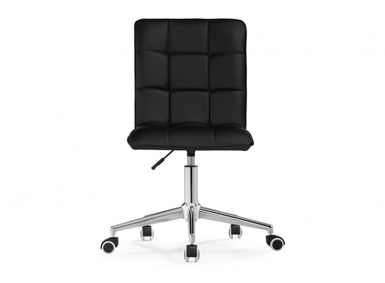 Компьютерное кресло Квадро экокожа чёрная / хром в Набережных Челнах
