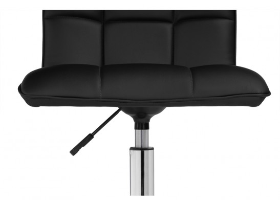 Компьютерное кресло Квадро экокожа чёрная / хром в Набережных Челнах