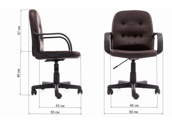 Компьютерное кресло Manager коричневое в Набережных Челнах