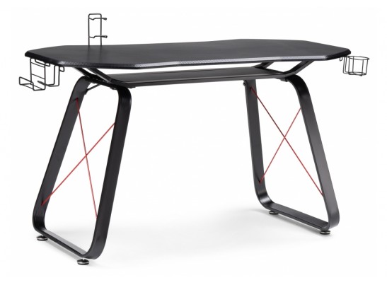 Компьютерный стол Koni 130х65х76 black / red в Набережных Челнах