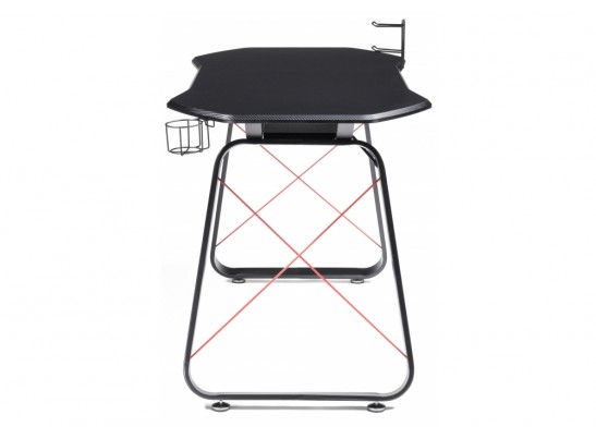 Компьютерный стол Koni 130х65х76 black / red в Набережных Челнах