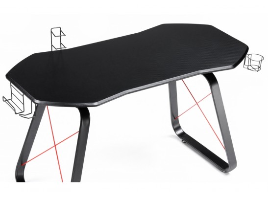 Компьютерный стол Koni 130х65х76 black / red в Набережных Челнах