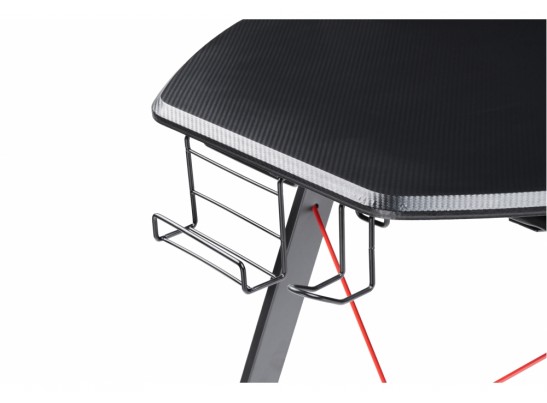 Компьютерный стол Koni 130х65х76 black / red в Набережных Челнах