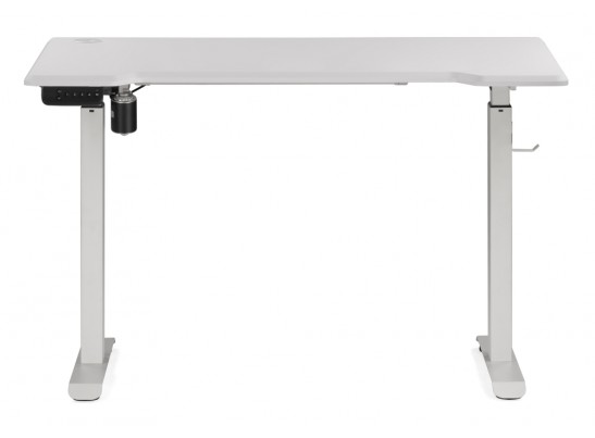 Компьютерный стол Маркос с механизмом подъема 120х75х75 белая шагрень / белый в Набережных Челнах