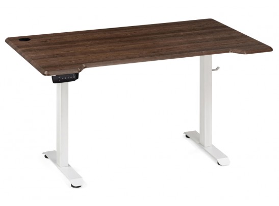 Компьютерный стол Маркос с механизмом подъема 140х80х75 орех кантри / белый в Набережных Челнах