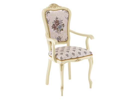 Кресло Руджеро патина золото / молочный в Набережных Челнах