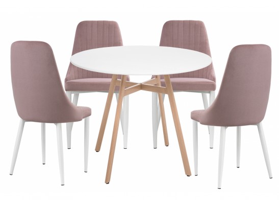 Обеденная группа Ада white / light purple в Набережных Челнах