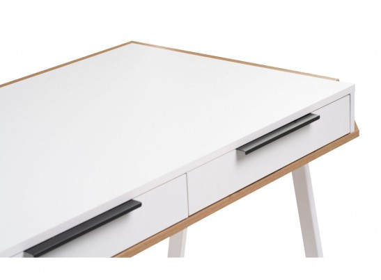 Письменный стол Рокс 116х65х77 белый / дуб вотан / белый в Набережных Челнах