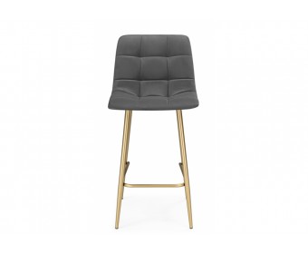 Полубарный стул Чилли Мини темно-серый (zd 995) / золотой