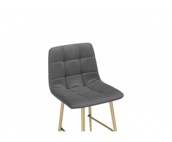 Полубарный стул Чилли Мини темно-серый (zd 995) / золотой