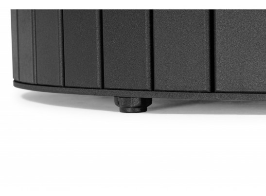 Стеклянный стол Гравент 110 кристл белый мрамор / черный