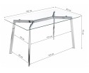 Стеклянный стол Modern 140 в Набережных Челнах