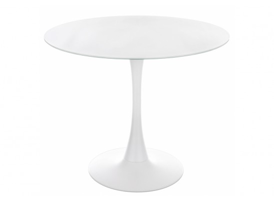 Стеклянный стол Tulip 90 white в Набережных Челнах