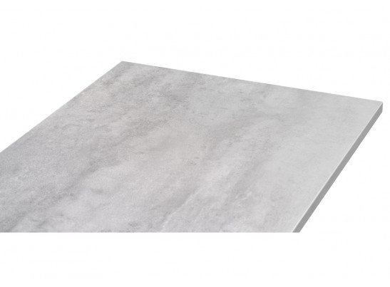 Стол Алеста Лофт 120х60х77 25 мм бетон / черный матовый в Набережных Челнах