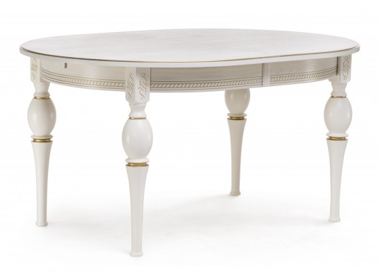 Стол Авилла молочный / золото в Набережных Челнах