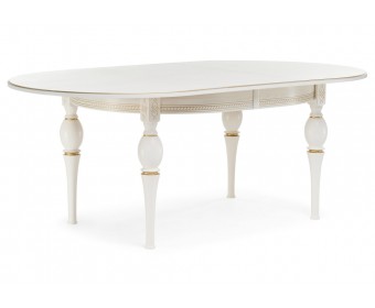 Стол Авилла молочный / золото
