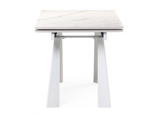 Керамический стол Бэйнбрук 140х80х76 белый мрамор / белый в Набережных Челнах