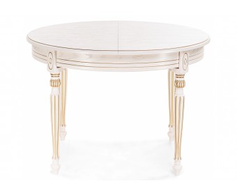 Стол Брейзер молочный / золото