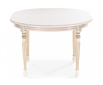 Стол Брейзер молочный / золото