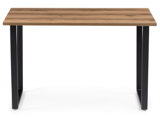 Деревянный стол Лота Лофт 120x75 дуб крафт табачный / черный матовый в Набережных Челнах