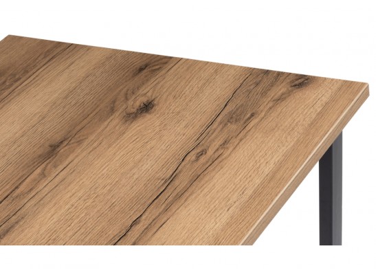 Деревянный стол Лота Лофт 120x75 дуб крафт табачный / черный матовый в Набережных Челнах
