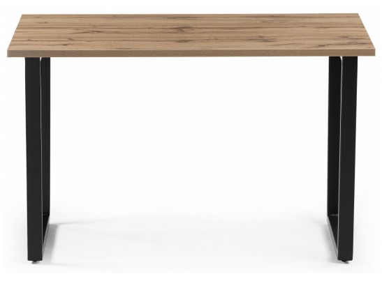 Деревянный стол Лота Лофт 140х80 черный матовый / дуб крафт золотой в Набережных Челнах