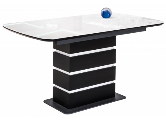 Стол на тумбе Фернан 140(180)х80х76 венге / белый в Набережных Челнах