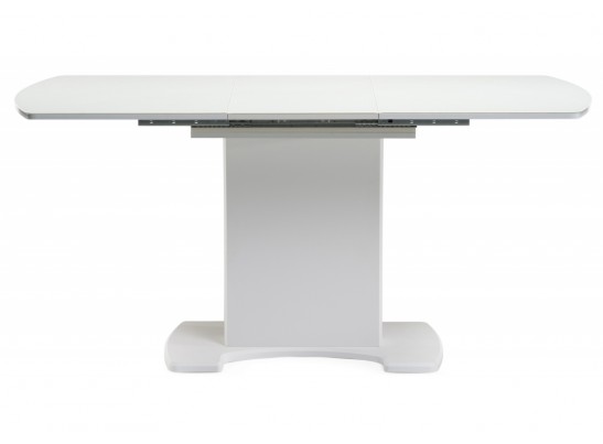 Стол на тумбе Палмер 120 белый / белое стекло в Набережных Челнах