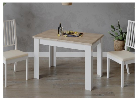 Стол Промо Тип 4 белый / дуб сонома светлый в Набережных Челнах