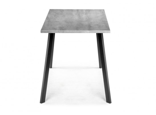 Деревянный стол Тринити Лофт 140х80 бетон светлый / черный матовый в Набережных Челнах