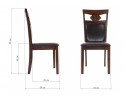 Стул деревянный Luiza dirty oak / dark brown в Набережных Челнах