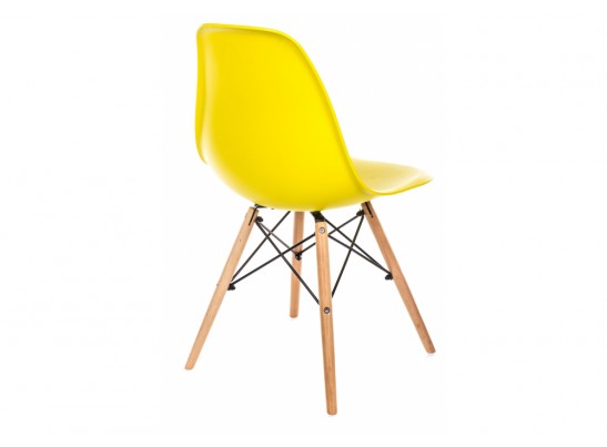 Стул Eames PC-015 желтый ножки дерево в Набережных Челнах