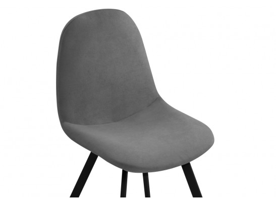 Стул на металлокаркасе Агот темно-серый / черный каркас в Набережных Челнах