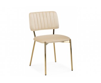 Стул на металлокаркасе Armond beige / gold