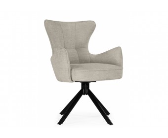 Стул на металлокаркасе Atlanta beige / black крутящийся