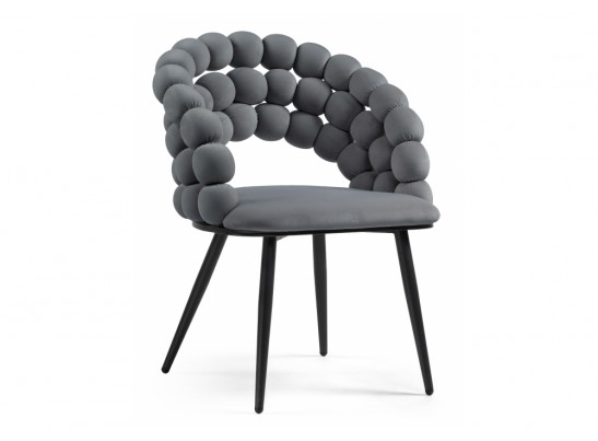 Стул на металлокаркасе Ball dark gray / black в Набережных Челнах