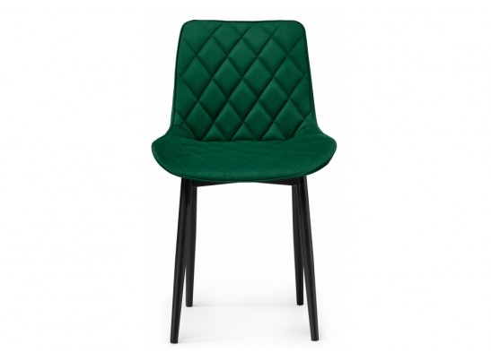 Стул на металлокаркасе Баодин велюр зеленый / черный в Набережных Челнах