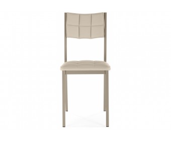 Стул на металлокаркасе Бекал микровелюр катания хумус / капучино