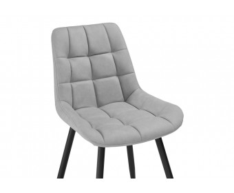 Стул на металлокаркасе Челси светло-серый graf 12 / черный