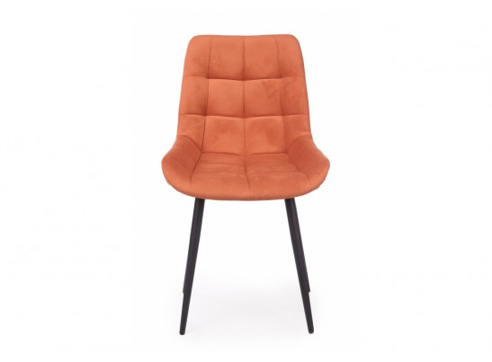Стул на металлокаркасе Челси К терракотовый (zd 432) / черный в Набережных Челнах