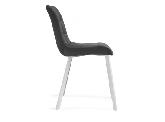 Стул на металлокаркасе Челси темно-серый / белый каркас в Набережных Челнах