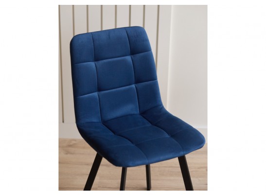 Стул на металлокаркасе Чилли синий / черный в Набережных Челнах