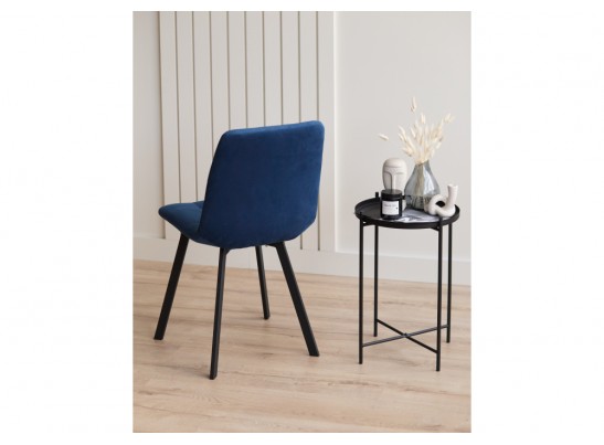 Стул на металлокаркасе Чилли синий / черный в Набережных Челнах