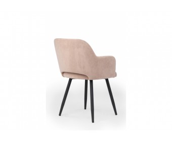 Стул на металлокаркасе Эолин латте (glory 10) / черный