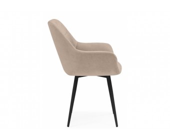 Стул на металлокаркасе Флюид бежевый (zd 210) / черный