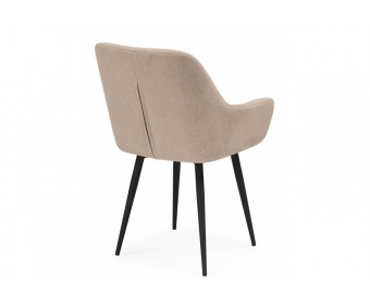 Стул на металлокаркасе Флюид бежевый (zd 210) / черный