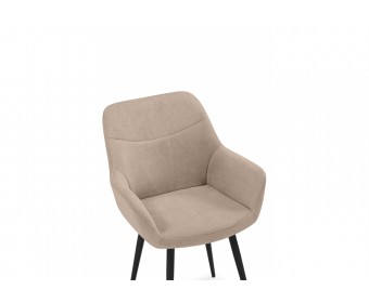 Стул на металлокаркасе Флюид бежевый (zd 210) / черный