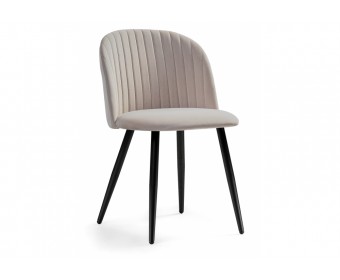 Стул на металлокаркасе Gabi 1 latte / black